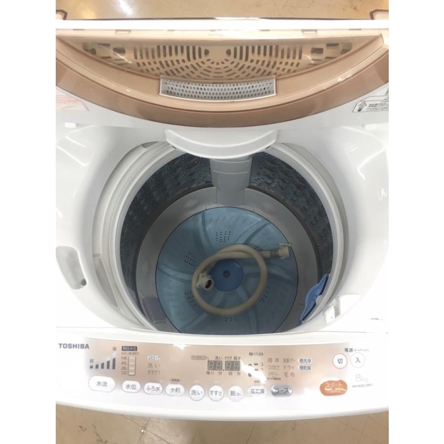 全自動洗濯機 中古 8.0kg 東芝 DDモーターで低騒音 AW-80DL-WP 2012年製 ピンクゴールド｜cosmo-space｜05