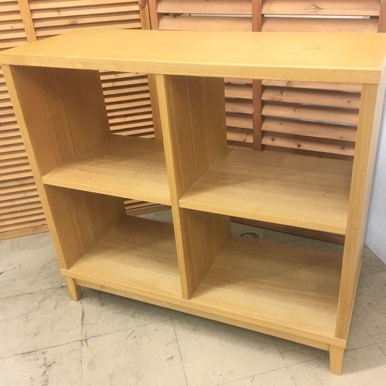 無印良品 【中古】 タモ材 オープンラック シェルフ 2段2列 無印良品 【中古】 タモ材 オープンラック シェルフ 2段2列