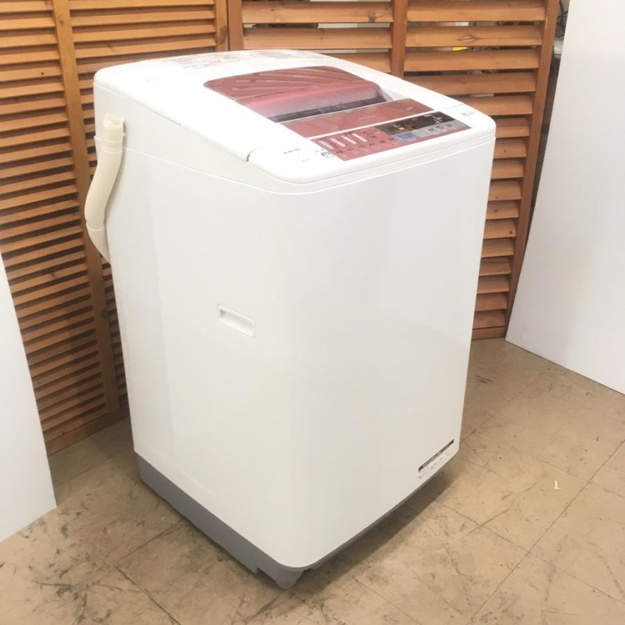 日立 中古 7.0kg 全自動洗濯機 ビートウォッシュ BW-7SV 2014年製造