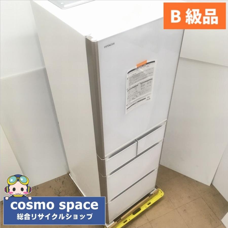 中古 アウトレットB級品401L 真空チルド搭載 5ドア冷蔵庫 日立 R