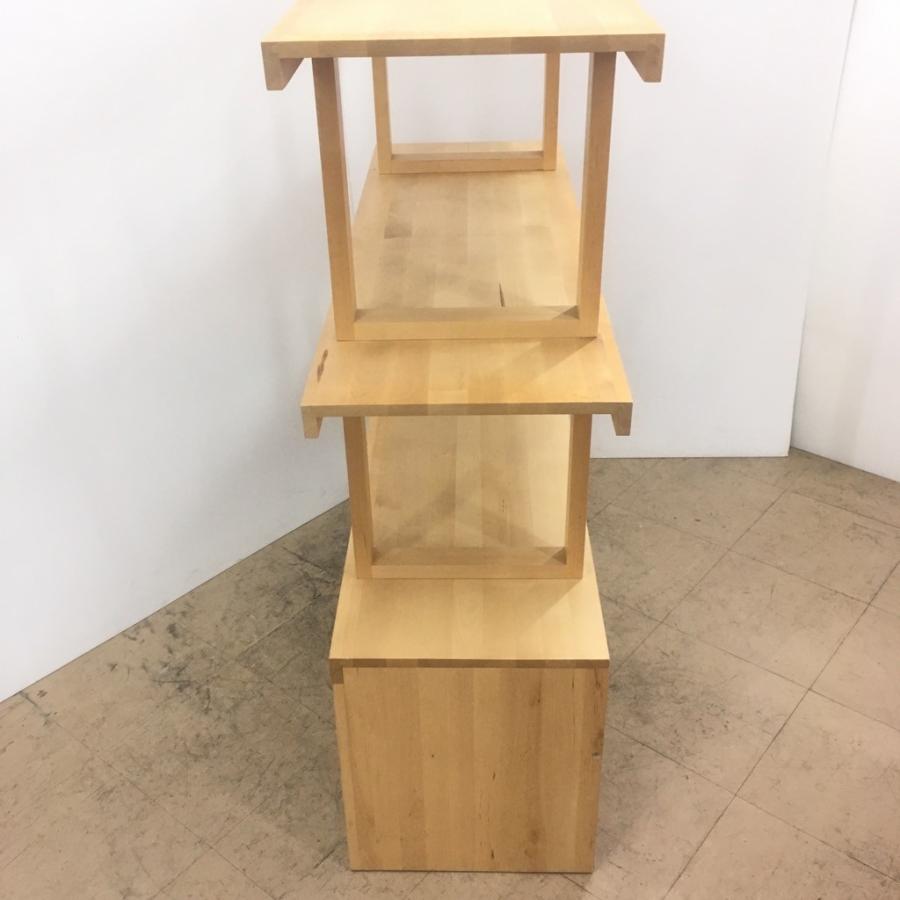 イケア（IKEA） 中古 ワゴン付き多目的棚 NORREBO ビーチ材 廃盤品 112