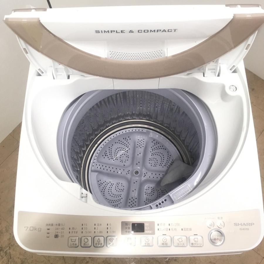 洗濯機 シャープ ES-KS70S 2016年製 7kg SHARP（シャープ） 中古 7.0kg 全自動洗濯機 ES-KS70S-N 2016年製 風呂