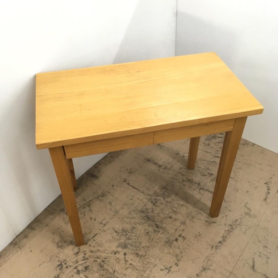 無印良品（MUJI） 中古 人気 タモ材 引出付デスク 80×44.5×72 : コスモ