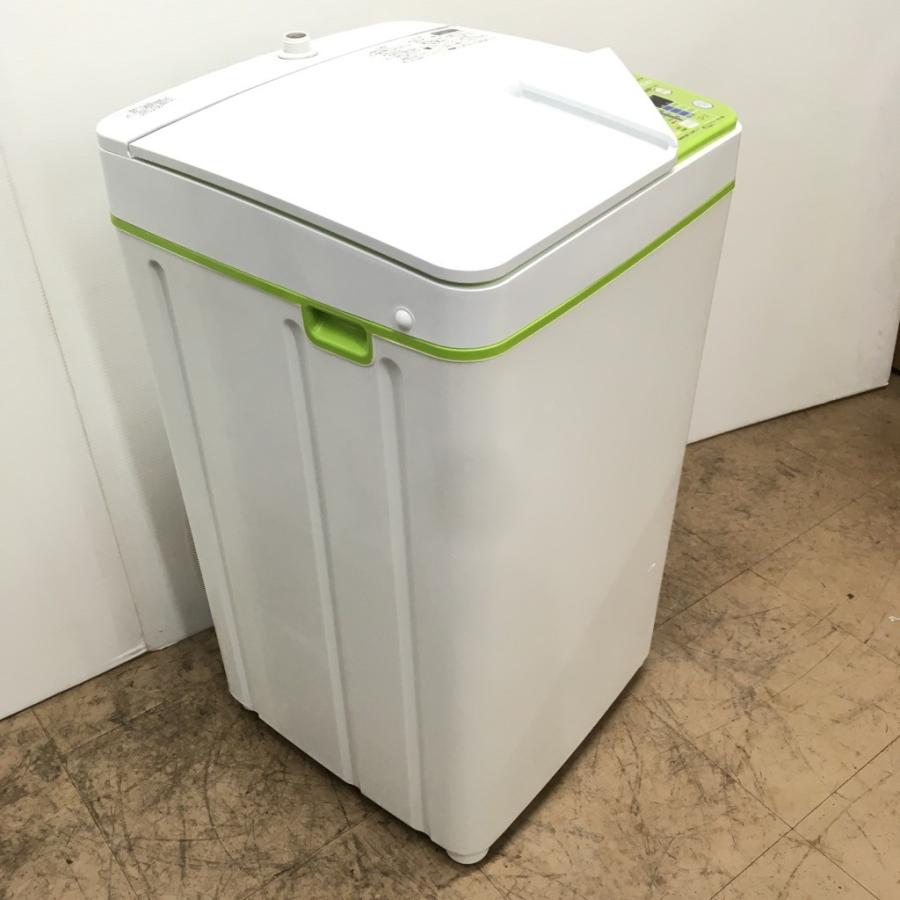 中古 ハイアール 3.3kg全自動洗濯機 JW-K33F-W 2016年製 小型洗濯機 ホワイト グリーン 美品