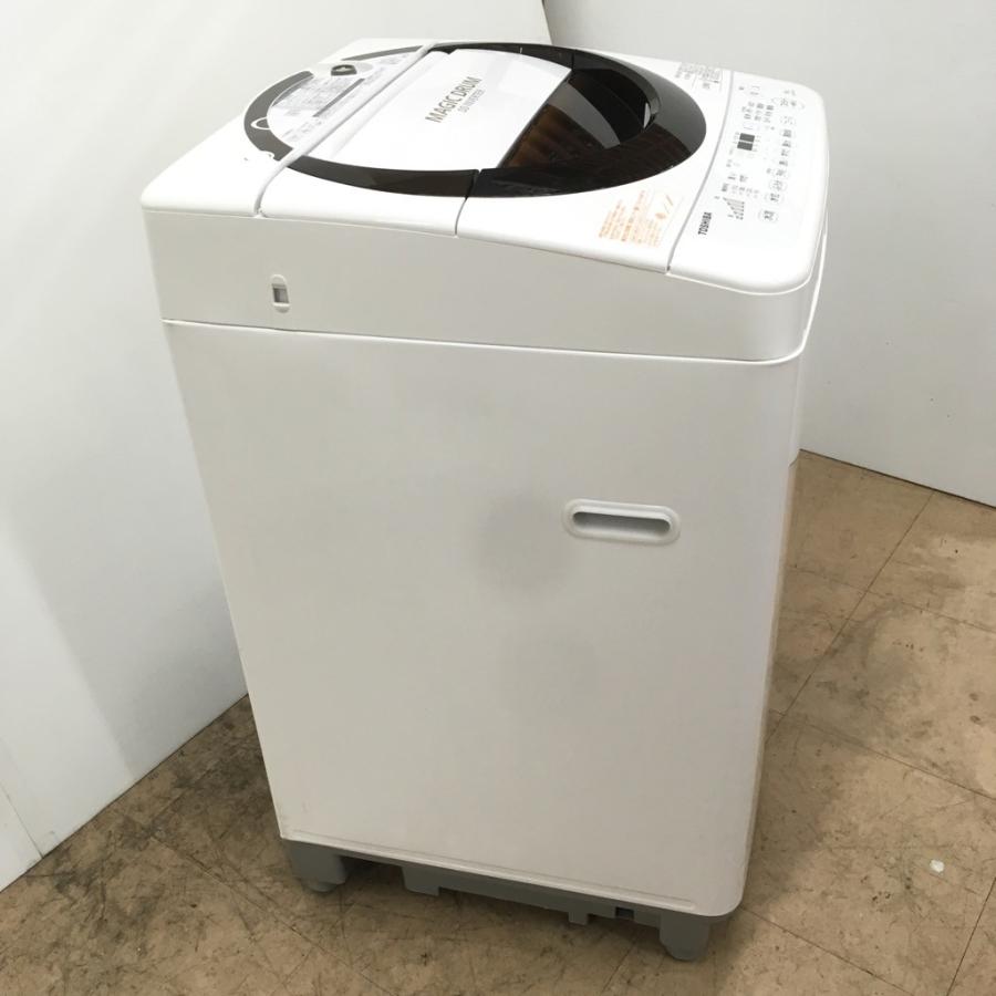簡易乾燥機能付洗濯機　TOSHIBA  2016年製　AW-6D3M TOSHIBA 東芝 全自動電気洗濯機 AW-6D3M 6.0kg 2016年製 ブラウン 簡易