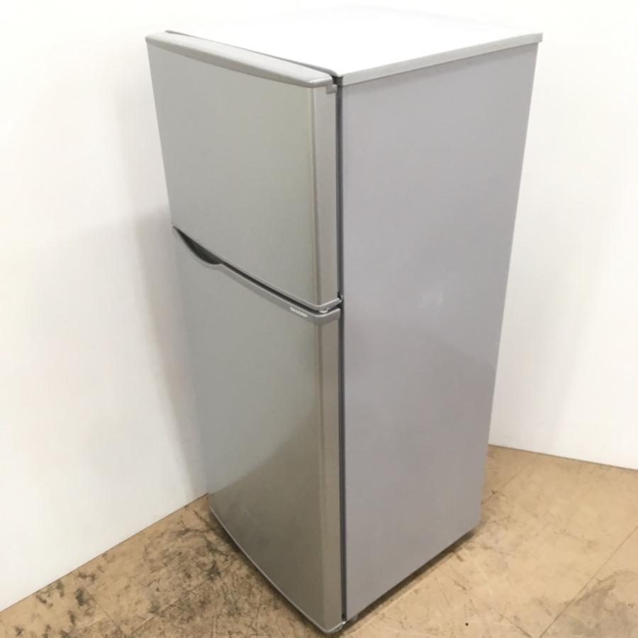 SHARP（シャープ） 中古 118L 2ドア冷蔵庫 SJ-HA12D-S 2017年製 