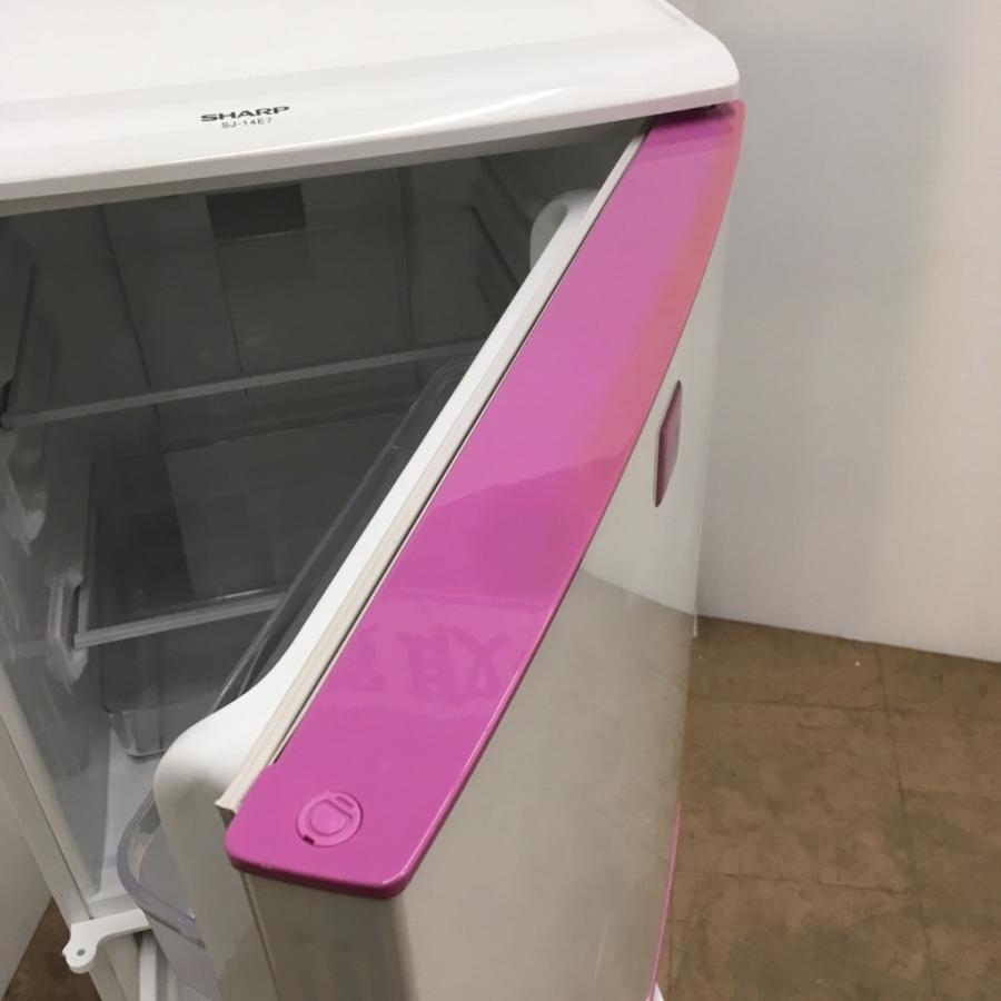 SHARP（シャープ） 中古 137L 2ドア冷蔵庫 つけかえ扉 SJ-14E7-KP 