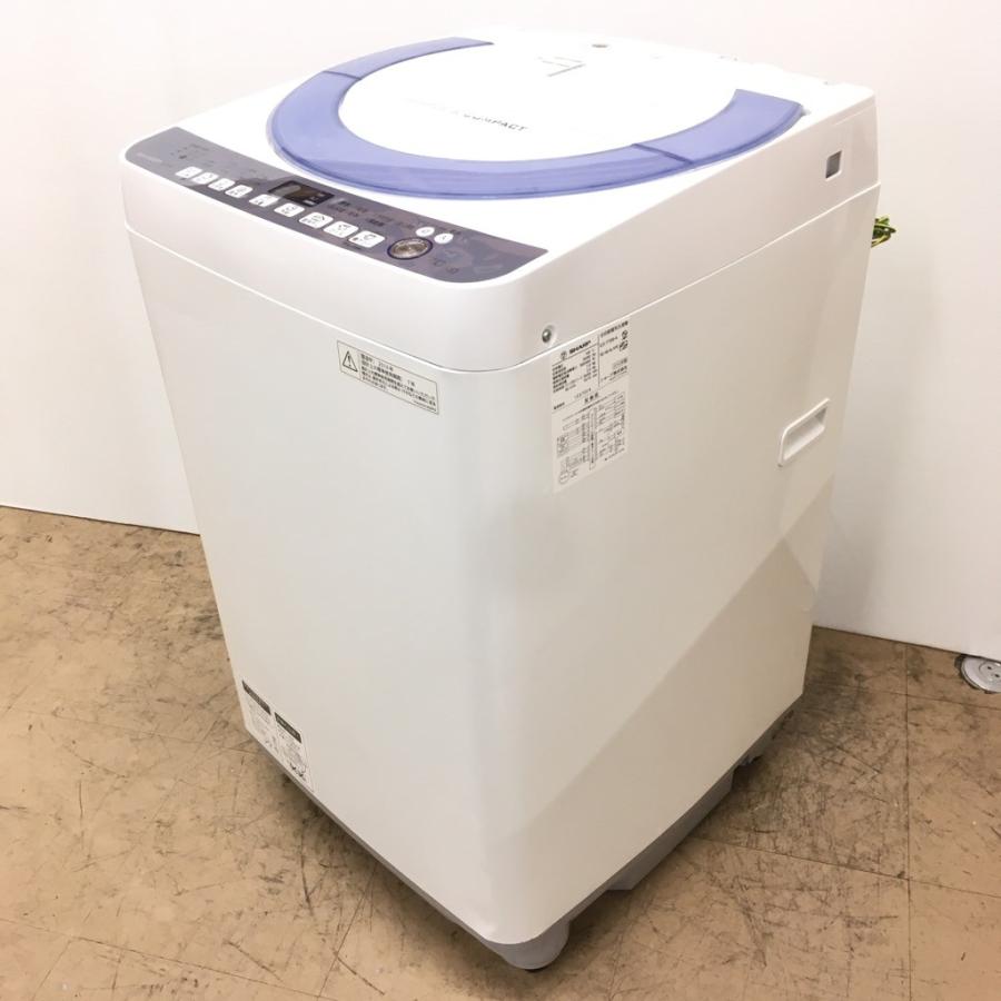 中古 洗濯機 シャープ 7.0kg 送風乾燥 ES-T708-A 2016年製 全自動洗濯 