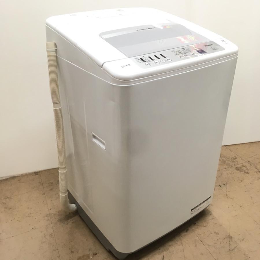 日立 中古 8.0kg 全自動洗濯機 簡易乾燥機能 NW-R803-W 2018年製
