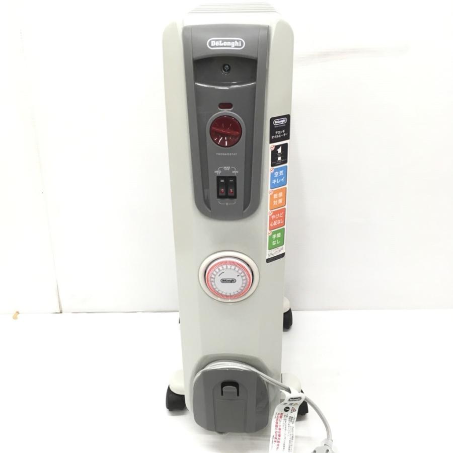 中古　美品　デロンギオイルヒーター　H770812EFSN デロンギ 中古 1200W オイルヒーター H770812EFSN-GY 箱説付 美