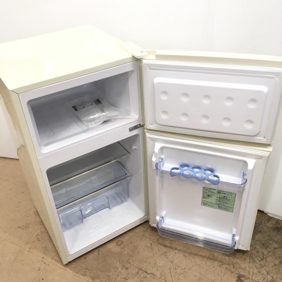 エスキュービズム（S-cubism） 中古 85L 2ドア冷蔵庫 レトロスタイル