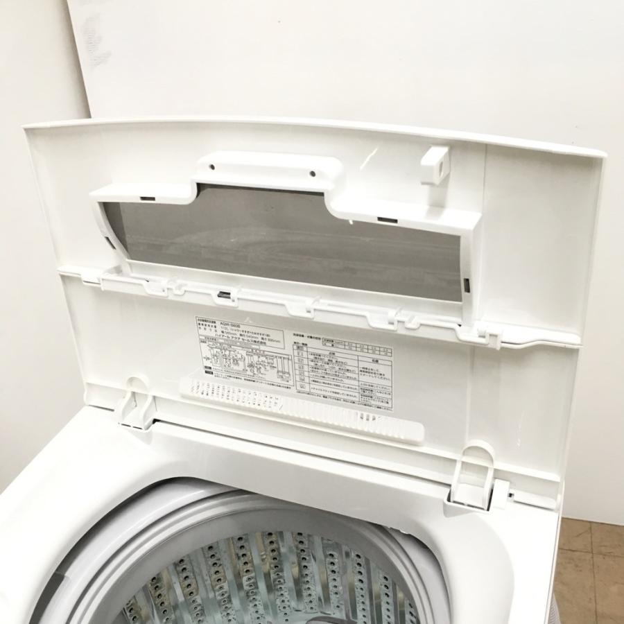 中古 洗濯機 槽洗浄機能 6.0kg ハイアール アクア AQW-S60B 2014年製