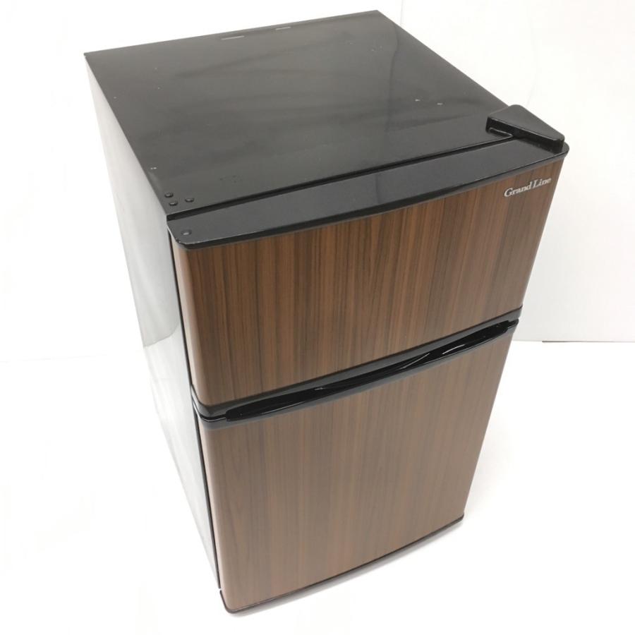 中古 90L 2ドア冷蔵庫 A-Stage AR-90L02DB 2018年製 ブラック 直冷式