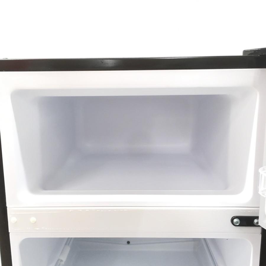 中古 90L 2ドア冷蔵庫 A-Stage AR-90L02DB 2018年製 ブラック 直冷式  