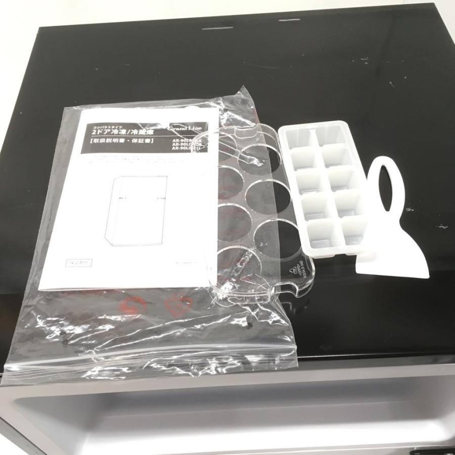 中古 90L 2ドア冷蔵庫 A-Stage AR-90L02DB 2018年製 ブラック 直冷式