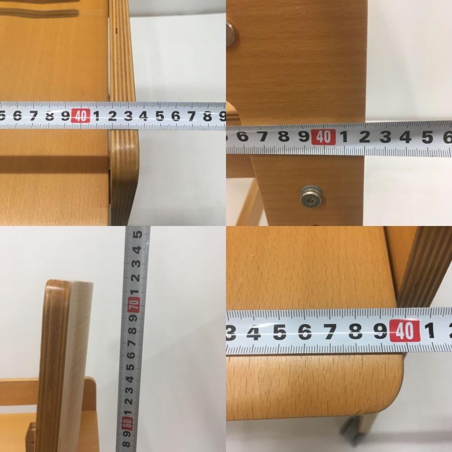 無印良品（MUJI） 中古 人気 ブナ材積層合板 学習椅子 キャスター付き