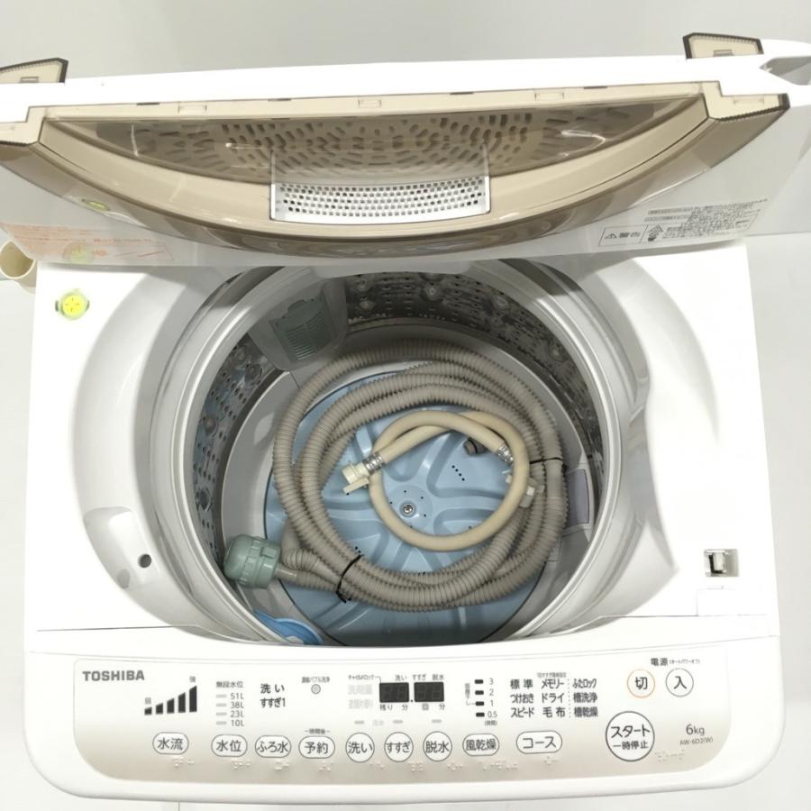 TOSHIBA（東芝） 中古 6.0kg DDインバーター 送風乾燥機能 全自動洗濯