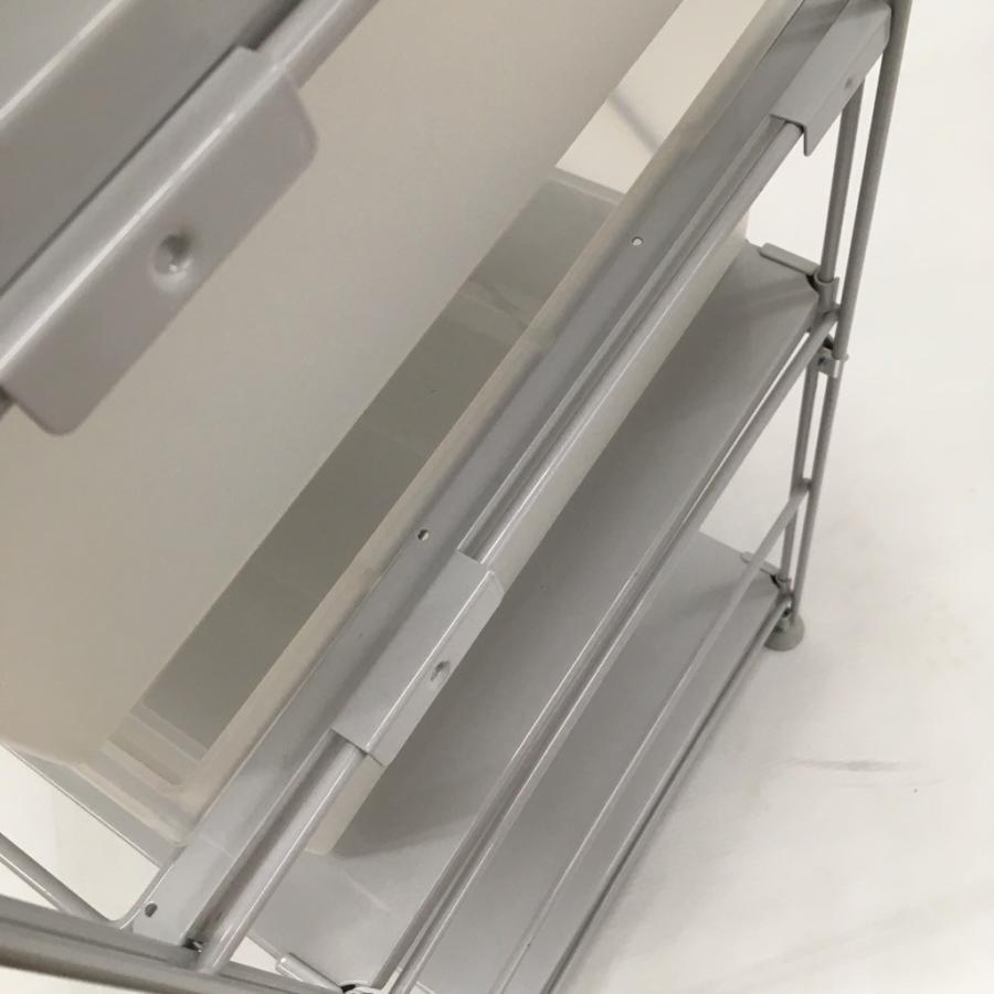無印良品（MUJI） 中古 人気 スチールユニットシェルフ グレー 4段＋