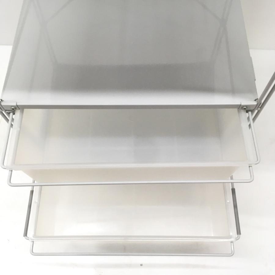 無印良品 中古 人気 スチールユニットシェルフ グレー 4段+ 無印良品 中古 人気 スチールユニットシェルフ グレー 4段+