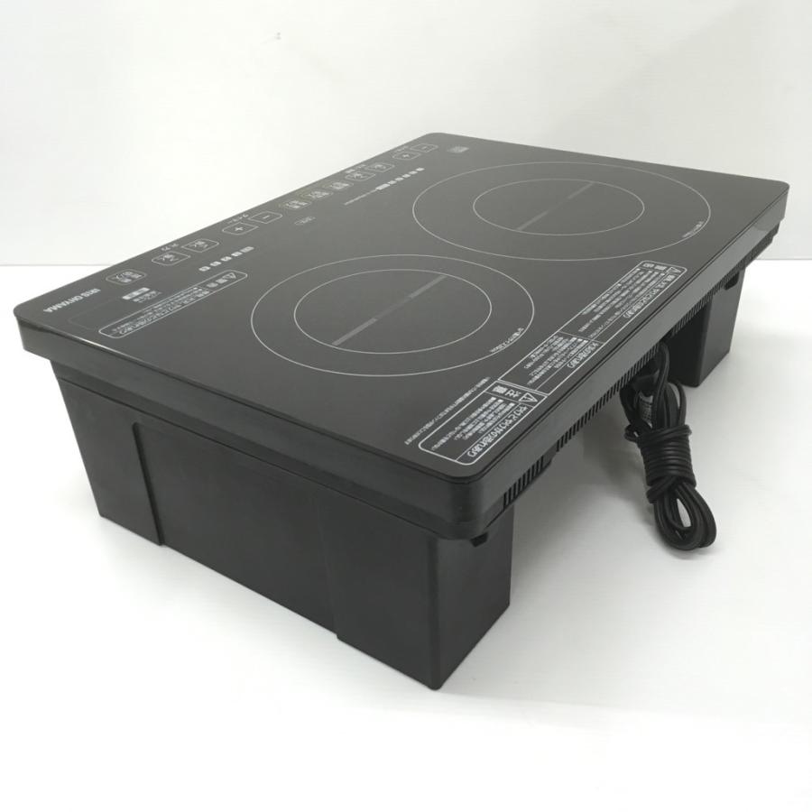 【中古】C アイリスオーヤマ 2口IHクッキングヒーター IHC-W2S-B ブラック 中古】C アイリスオーヤマ 2口IHクッキングヒーター IHC-W2S-B