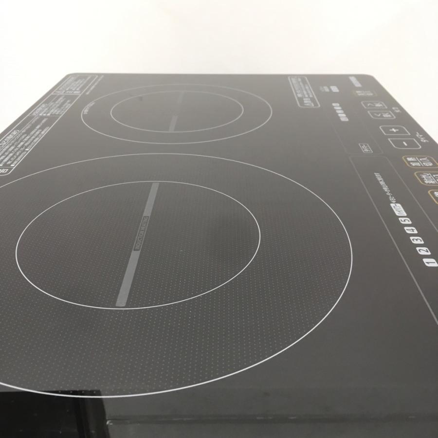 【中古】アイリスオーヤマ IHクッキングヒーター IHC-W2S-B 足つき 中古 アイリスオーヤマ 2口 IH調理器 IHC-W2S-B 純正脚 説明書付 2016