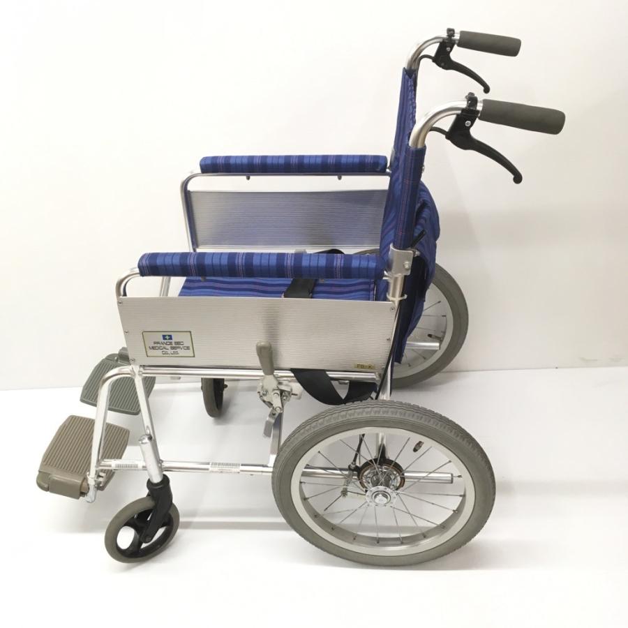 日進医療器 車椅子 FB-K 中古 ブルー