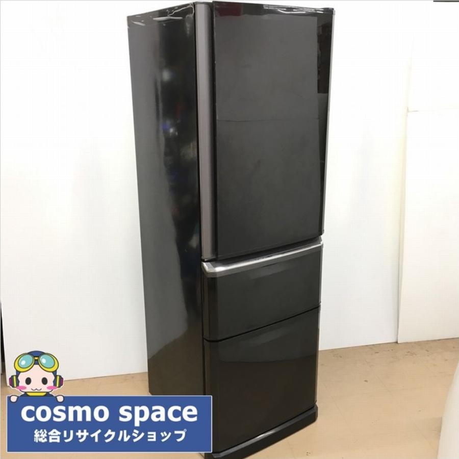 三菱 中古 370L 3ドア冷蔵庫 MR-C37X-B 2014年製 黒 右開き 自動 三菱 中古 370L 3ドア冷蔵庫 MR-C37X-B 2014年製 黒 右開き 自動