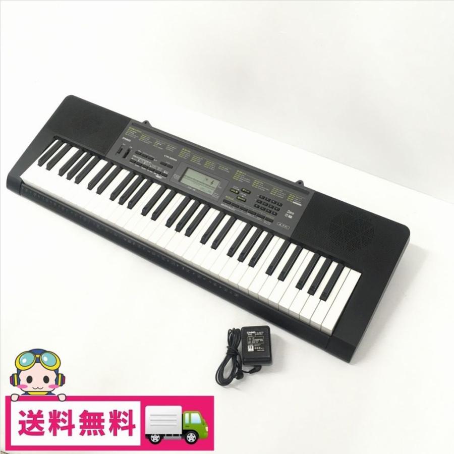 YAMAHA 中古 カシオ 61鍵盤 電子キーボード CTK-2200 アダプタ付