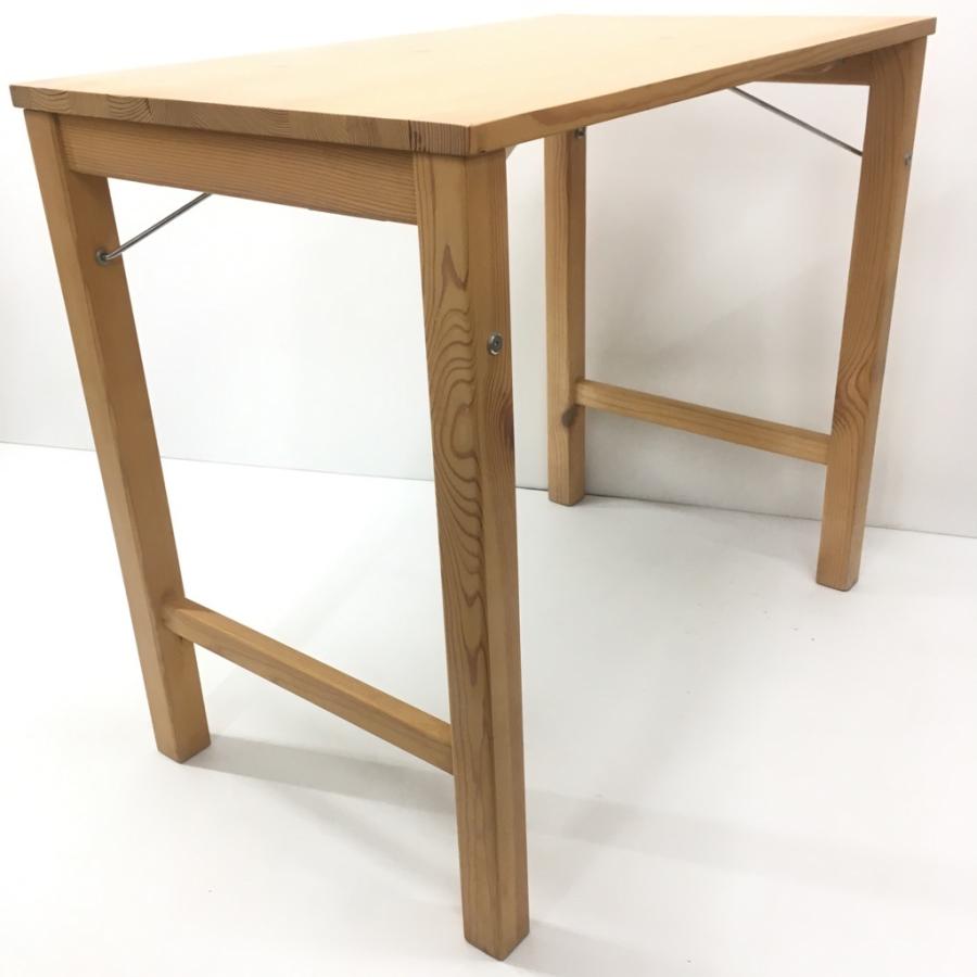 無印良品（MUJI） 中古 人気 パイン材 折りたたみデスク W80×D50×H70