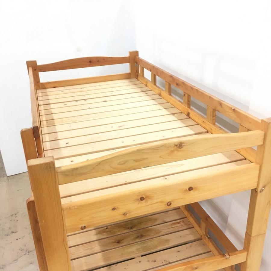 中古 近郊限定販売 家具の里 国産ひのき100％ 二段ベッド AR-1  