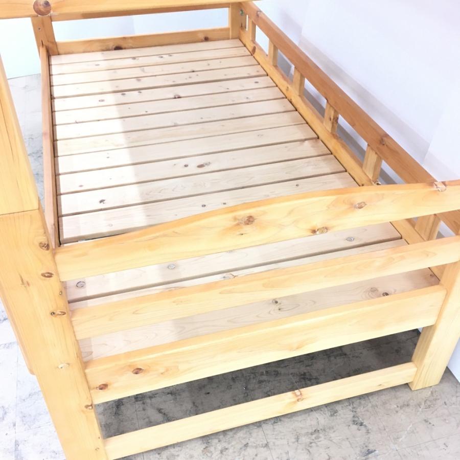 中古 近郊限定販売 家具の里 国産ひのき100％ 二段ベッド AR-1  