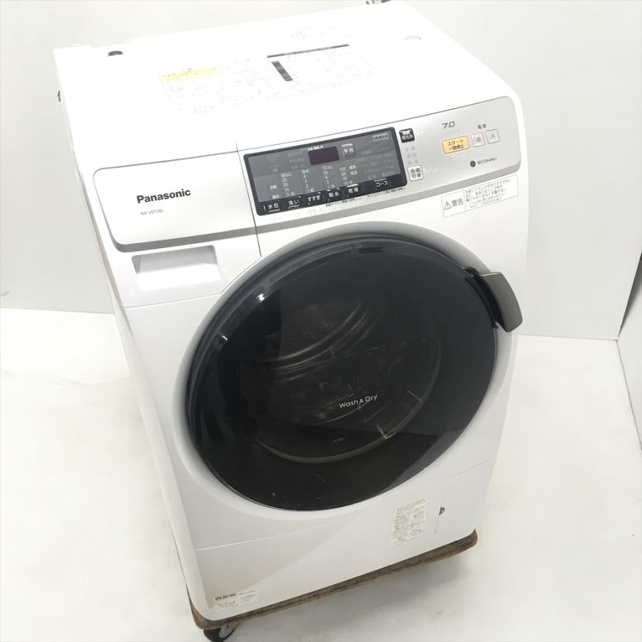 中古 人気洗濯7.0kg乾燥3.5Kg ドラム式洗濯機 パナソニック プチドラム NA-VD130L 2014年製 ホワイト エコナビ搭載｜cosmo-space