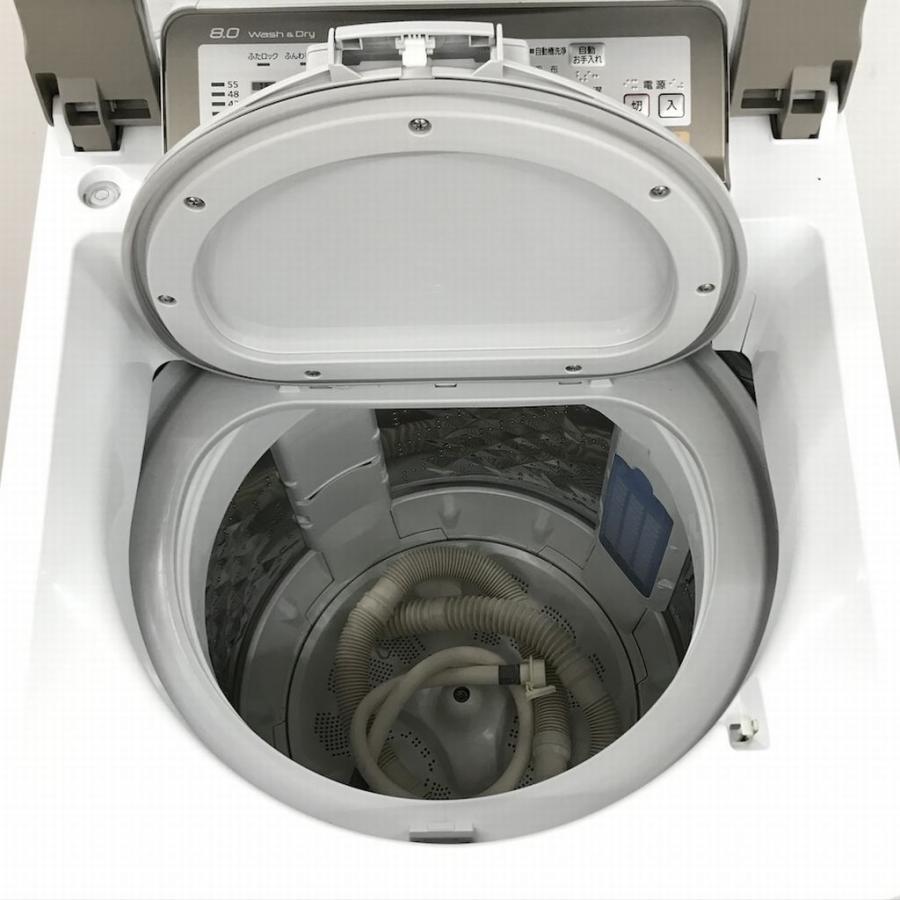 パナソニック Panasonic NA-FD80H3-N 縦型 洗濯乾燥機  [洗濯8.0kg /乾燥4.5kg / 2016年製　ヒーター乾燥 家電 生活家電 中古 Panasonic（パナソニック） 中古 タテ型洗濯乾燥機 NA-FD80H3 洗濯8.0
