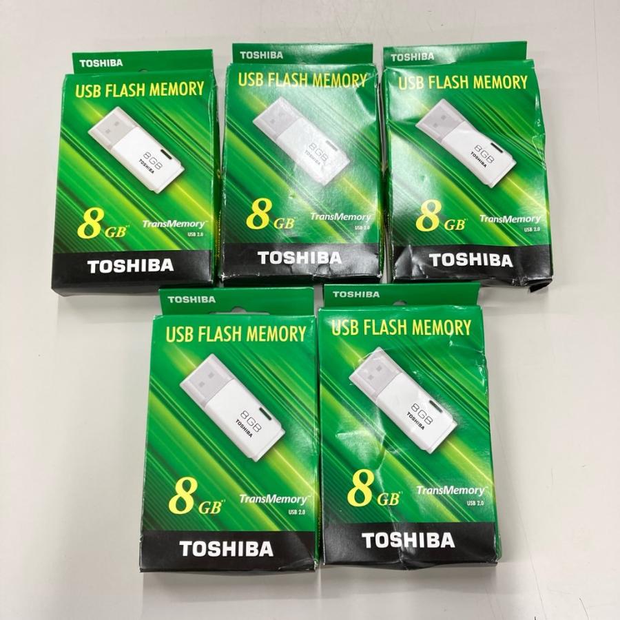 TOSHIBA（東芝） 中古 未使用 USBメモリ 8GB 5個セット USB2.0 