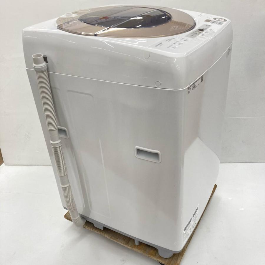 SHARP 中古 7.0kg 送風乾燥 全自動洗濯機 シャープ ES-SH7C-N