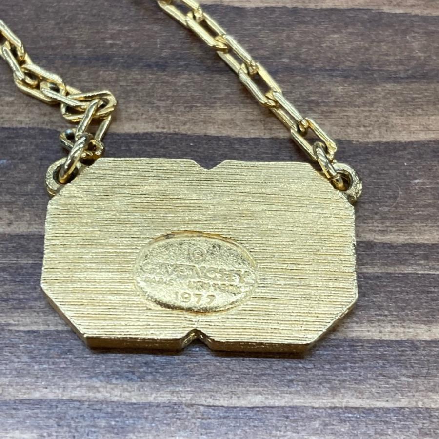 GIVENCHY金ネックレス GIVENCHY 中古 1977 ロゴネックレス ゴールド×レッド : コスモ