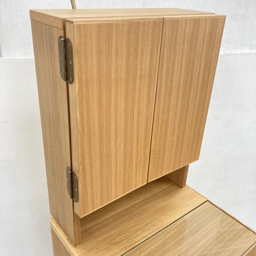 ニトリ（NITORI） 中古 三面鏡ドレッサー NノワルLBR ライトブラウン 