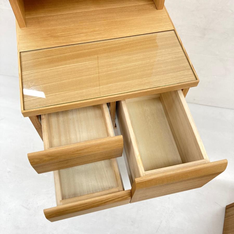 ニトリ（NITORI） 中古 三面鏡ドレッサー NノワルLBR ライトブラウン