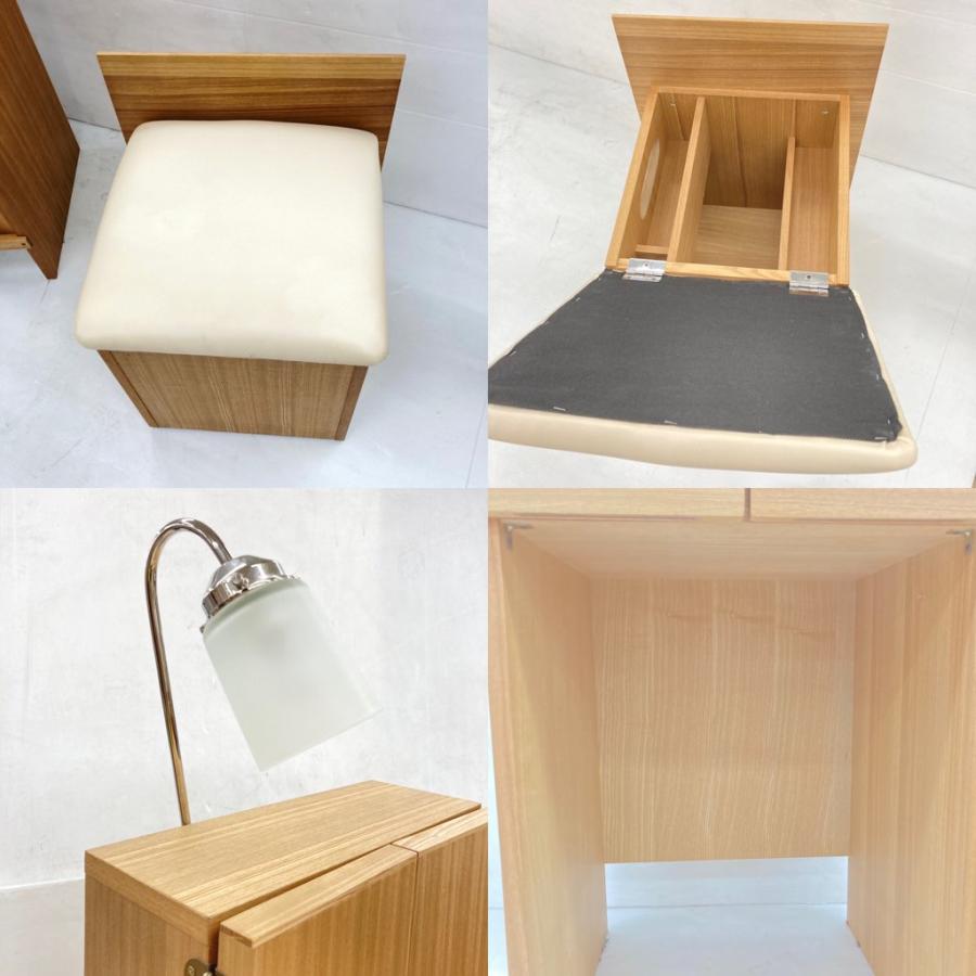 ニトリ（NITORI） 中古 三面鏡ドレッサー NノワルLBR ライトブラウン