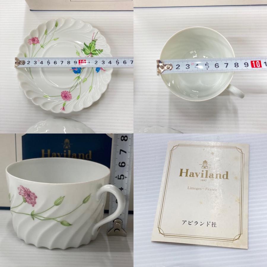 Haviland カップ&ソーサー、2人用皿セット HAVILAND 中古 未使用 アビランド ペアカップ＆ソーサー 2客セット