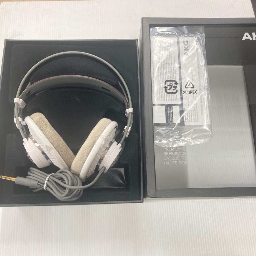 AKG 中古 K701 開放型ヘッドホン ホワイト系 箱付き : コスモ