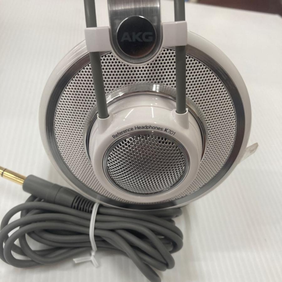 AKG 中古 K701 開放型ヘッドホン ホワイト系 箱付き : コスモ