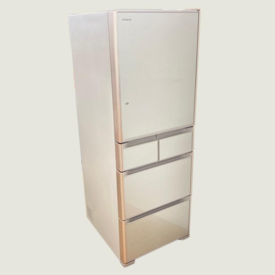 中古 店舗近郊送料格安日立 470L 5ドア冷蔵庫 R-S4700G-XN 2017  