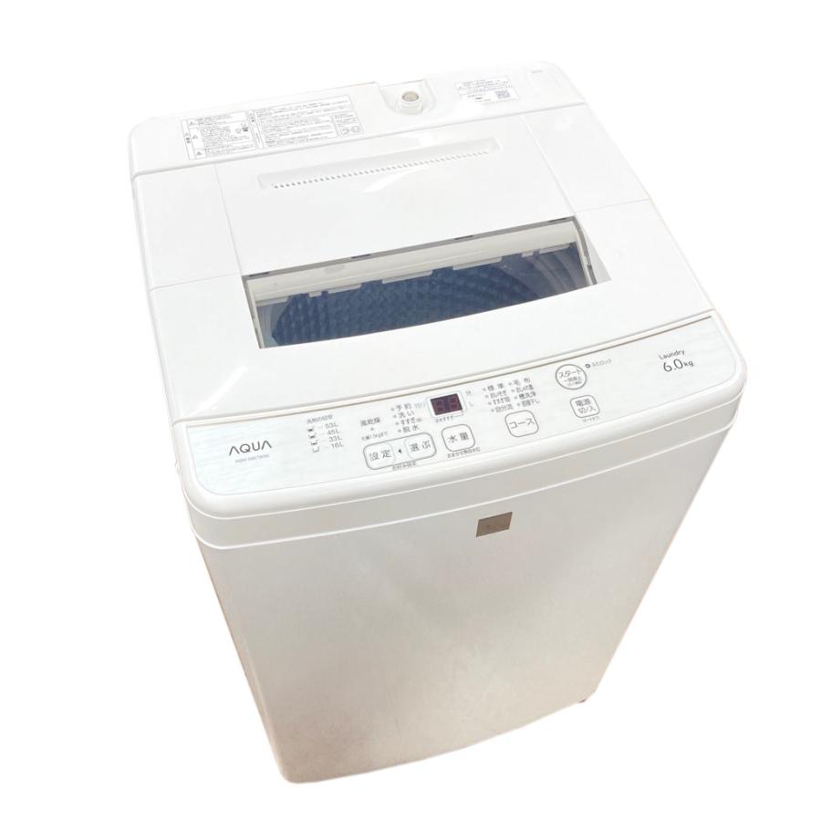 AQUA（アクア） 中古 6.0kg 送風乾燥 全自動洗濯機 AQW-S6E7 2019年製 