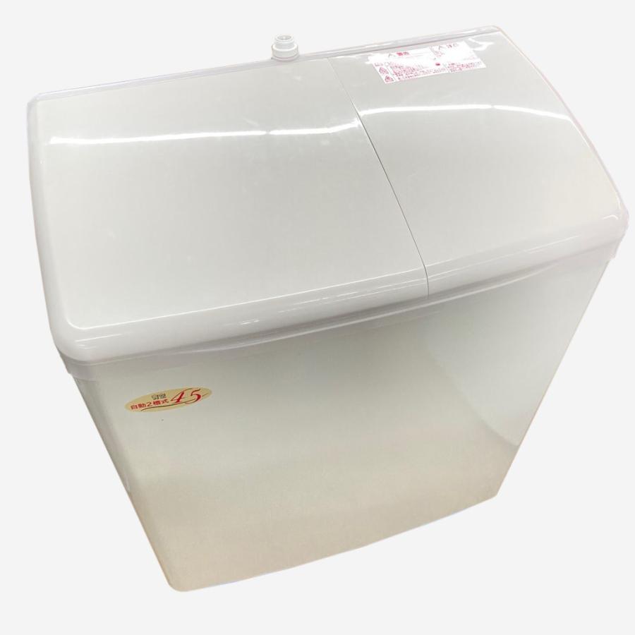 日立 中古 4.5kg 自動2槽式洗濯機 青空 PA-T45K5 2019年製造 二