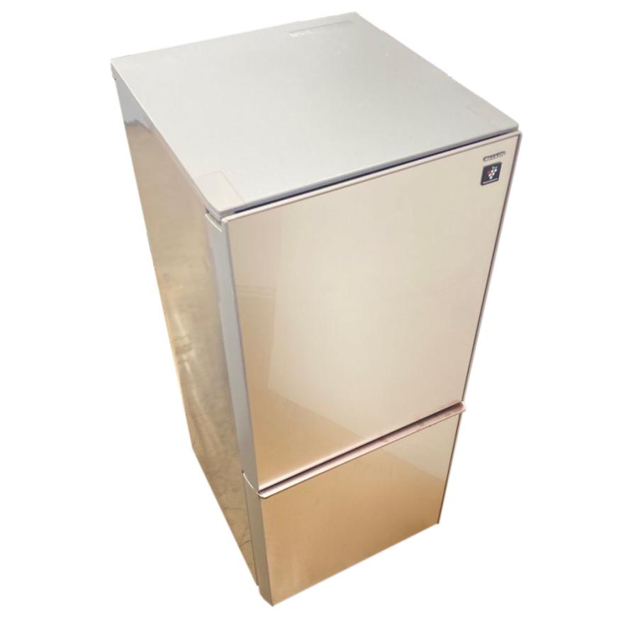 シャープ 2ドア冷凍冷蔵庫 SJ-GD14D-C 137L 2017年 SHARP 中古 137L ガラスドア 2ドア冷蔵庫 シャープ SJ-GD14D-C