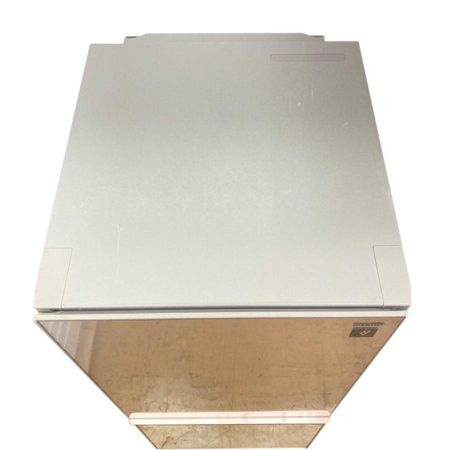 SHARP 中古 137L ガラスドア 2ドア冷蔵庫 シャープ SJ-GD14D-C 2017年