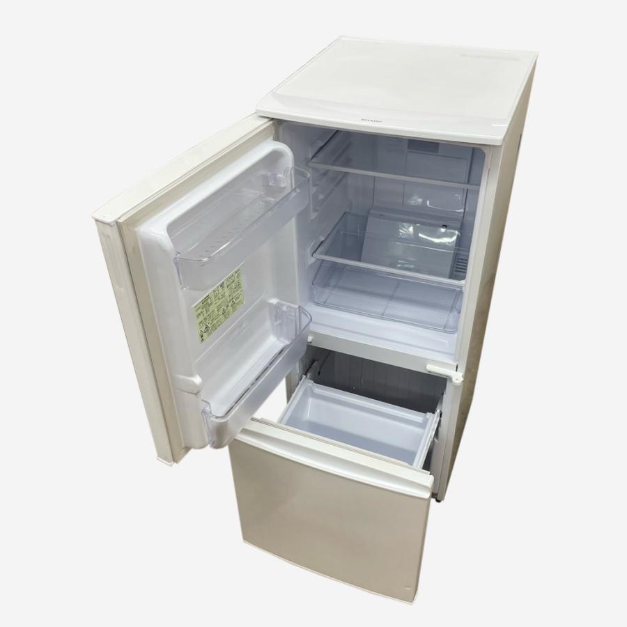 SHARP（シャープ） 中古 137L つけかえどっちもドア ホワイト 2ドア