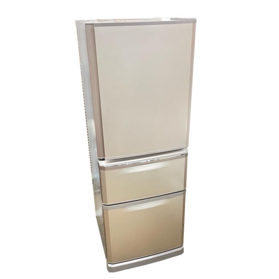 美品【 MITSUBISHI 】三菱 335L 3ドア冷蔵庫 省スペース設計 自動製氷