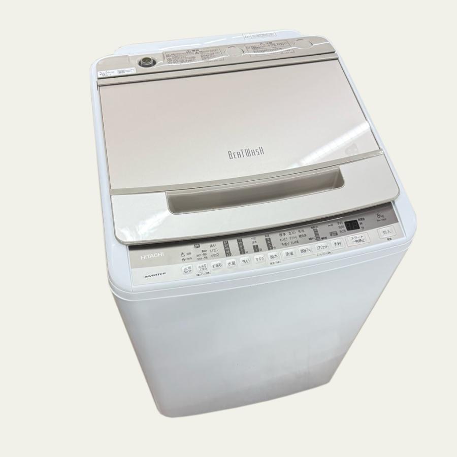 日立（HITACHI） 中古 8.0kg 全自動洗濯機 ビートウォッシュ BW-V80F